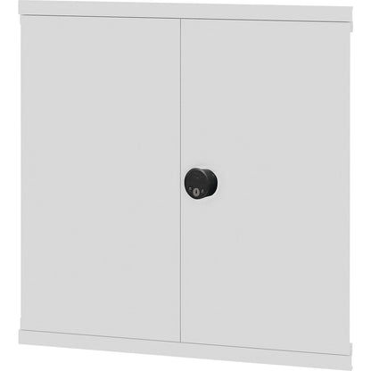 Hinged door, RFID lock, HxW 1000 x 750 mm, light grey.