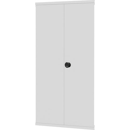 Hinged door, RFID lock, HxW 2000 x 750 mm, light grey.