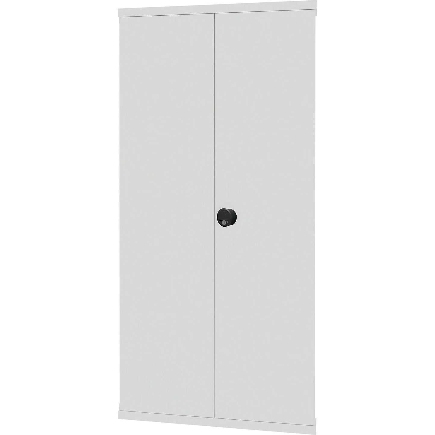 Hinged door, RFID lock, HxW 2000 x 1300 mm, light grey.