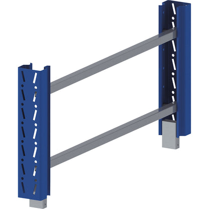 Raising frame, blue/zinc plated, HxD 490 x 750 mm.