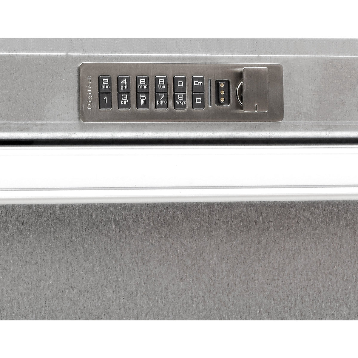 PIN code e-lock, for drawer block and set, zinc plated, for WxD 1300 x 400 mm.