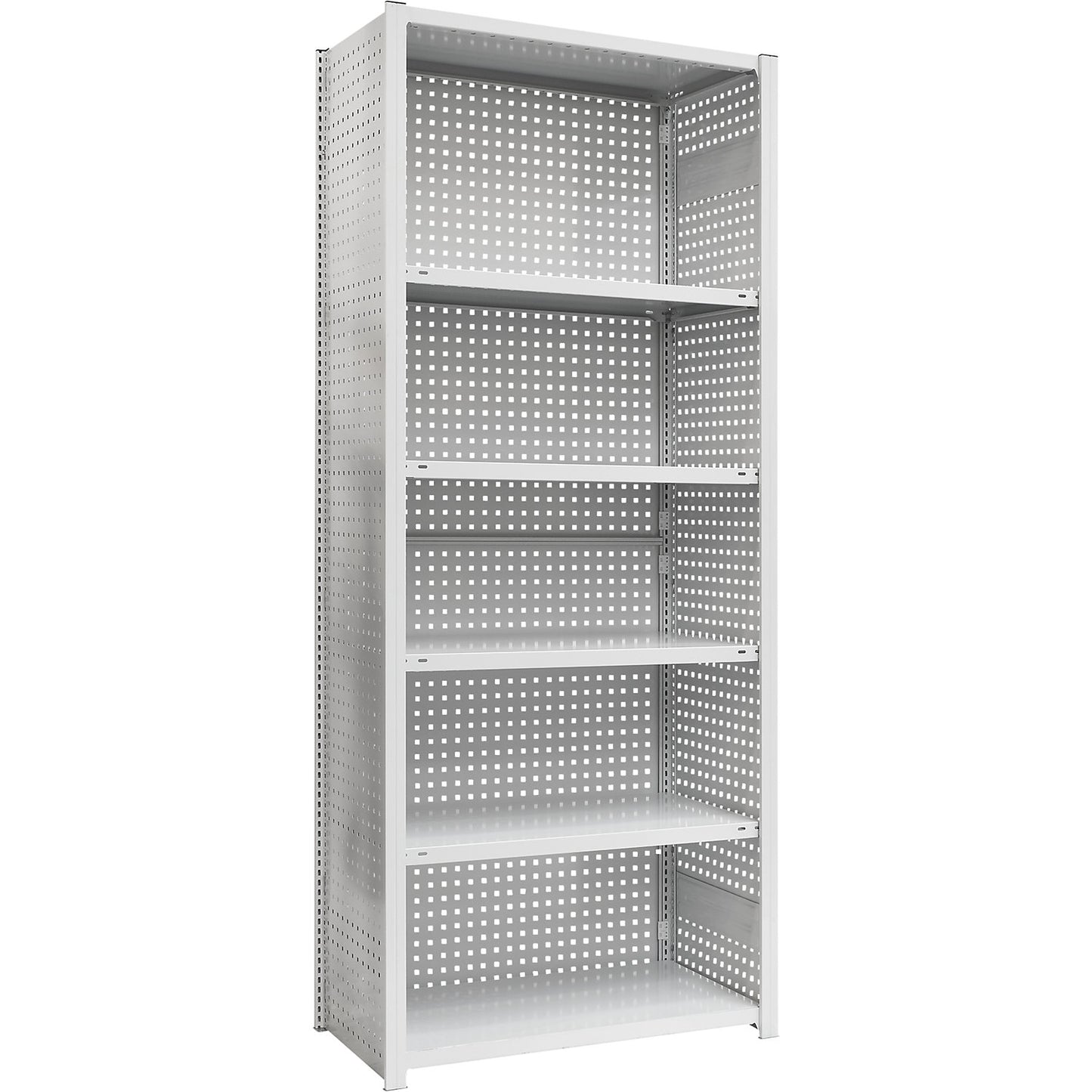 Perforated side panel QG 10-38, light grey, HxW 2500 x 800 mm.