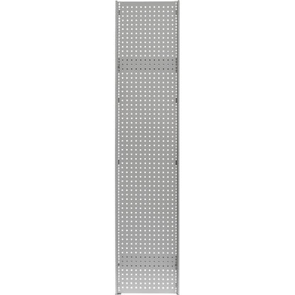 Perforated side panel QG 10-38, light grey, HxW 2000 x 500 mm.