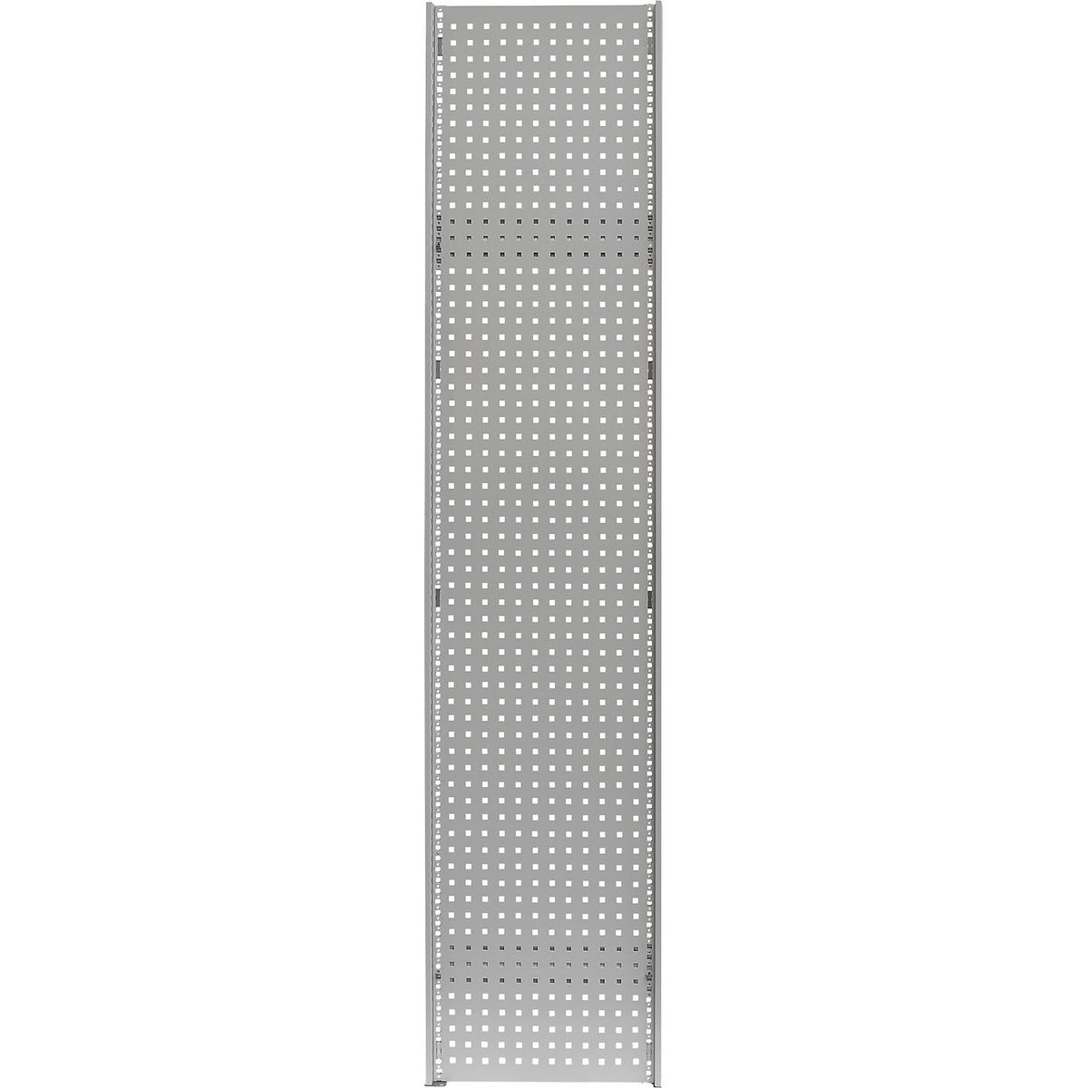 Perforated side panel QG 10-38, light grey, HxW 2000 x 800 mm.