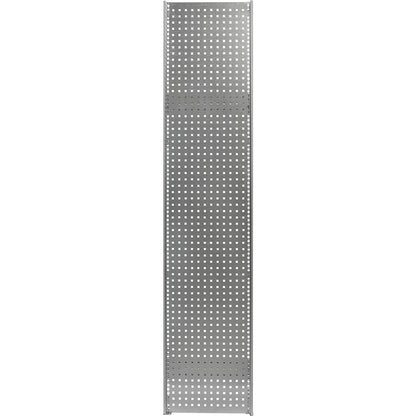 Perforated side panel QG 10-38, zinc plated, HxW 2000 x 400 mm.