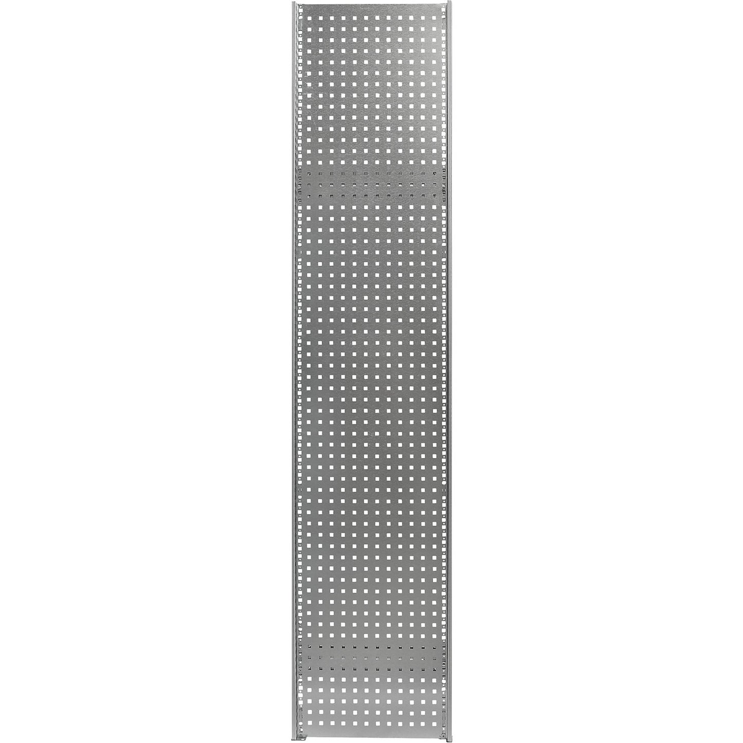 Perforated side panel QG 10-38, zinc plated, HxW 2500 x 600 mm.