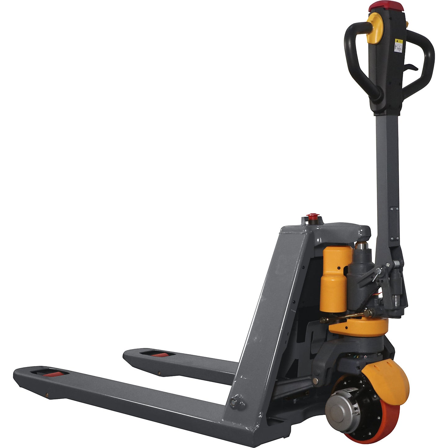 Electric pallet truck, max. load 1500 kg, lithium-ion battery, LxW 1580 x 550 mm.