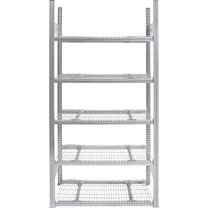 Sprinkler boltless shelving unit, double-sided, zinc plated, HxWxD 2000 x 1000 x 800 mm, standard shelf unit.