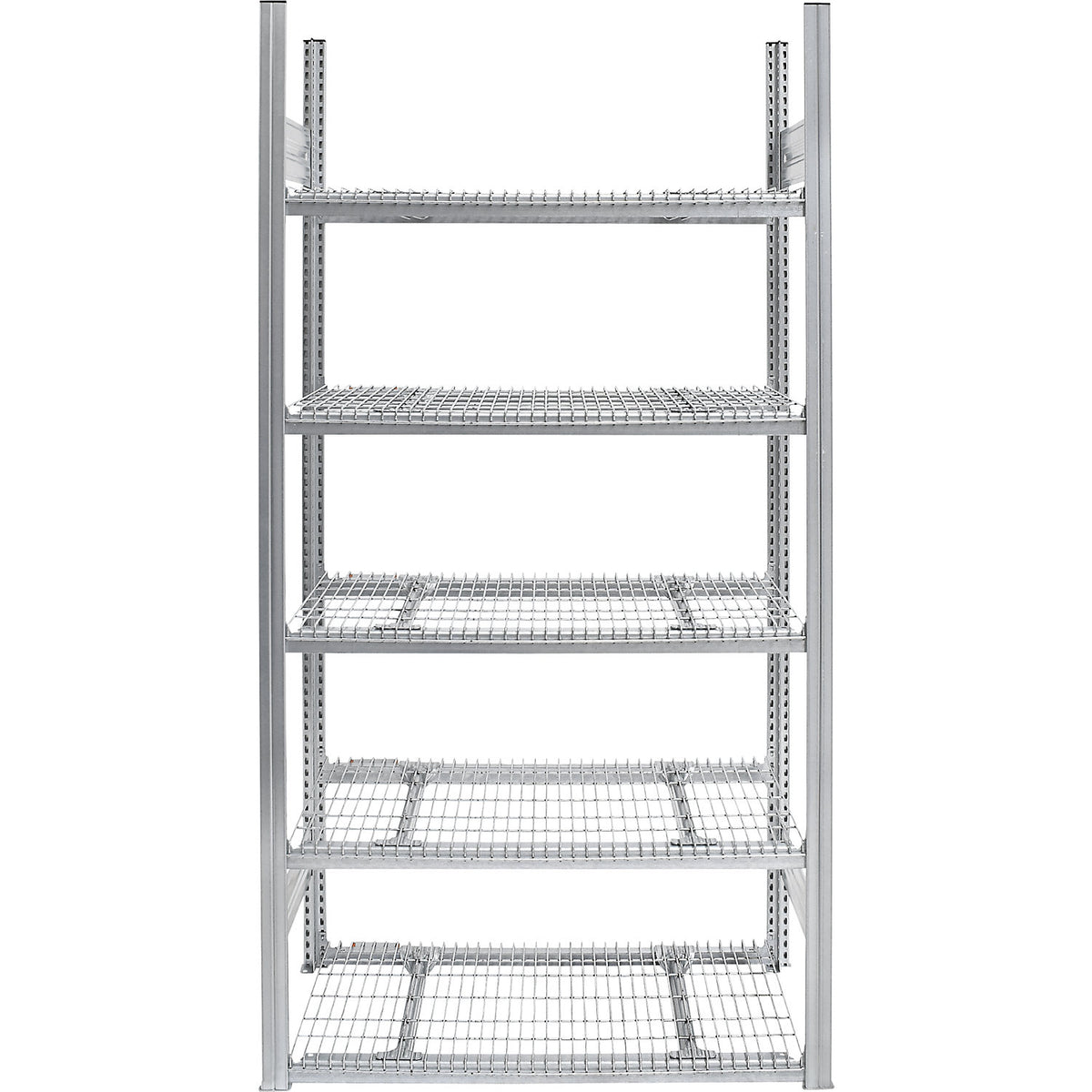 Sprinkler boltless shelving unit, double-sided, zinc plated, HxWxD 2000 x 750 x 600 mm, standard shelf unit.