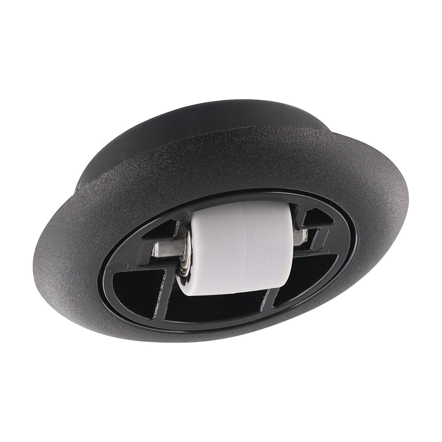 Furniture castor Roller-Mini, hole ØxH 40 x 11 mm, soft, for hard floors, ball bearing, swivel castor.