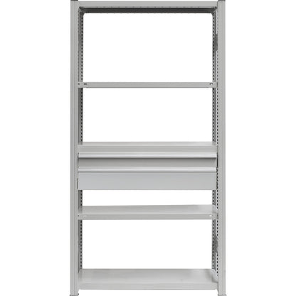 Drawer set, 2 drawers, powder coated, WxD 1000 x 400 mm, max. load 50 kg, installation height 300 mm.