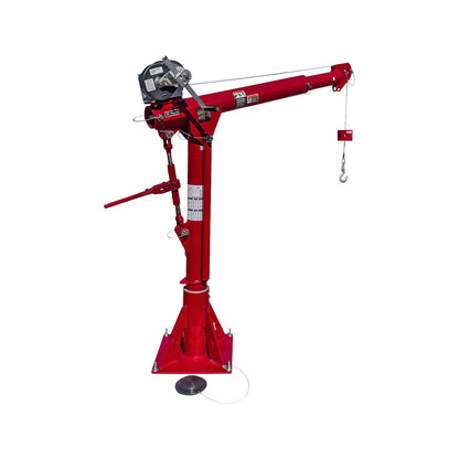 Portable davit crane, max. lifting height 2159 mm, max. load 300 kg.