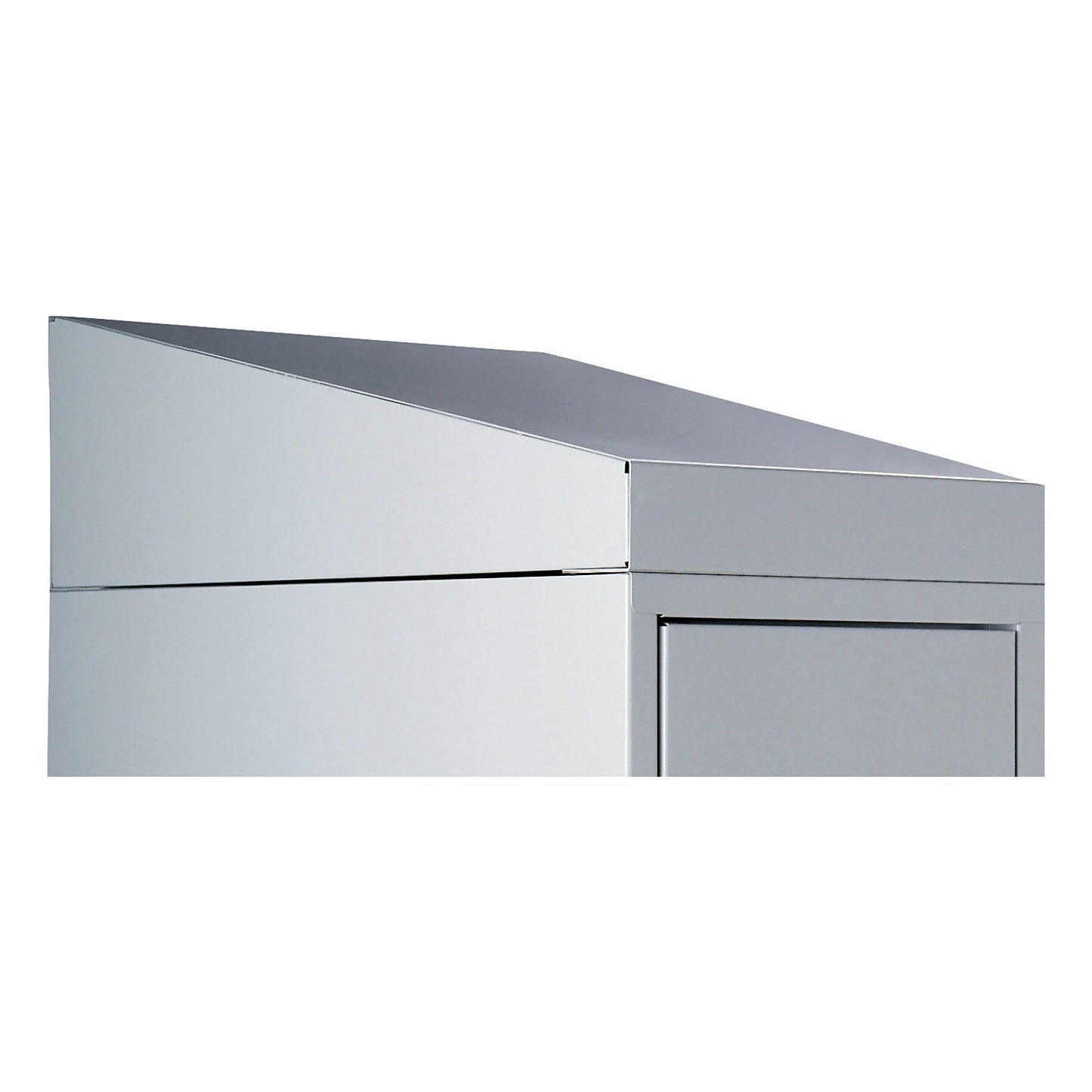 Sloping roof attachment, height 25 / 156 mm, width 400 mm, for 2 compartments.