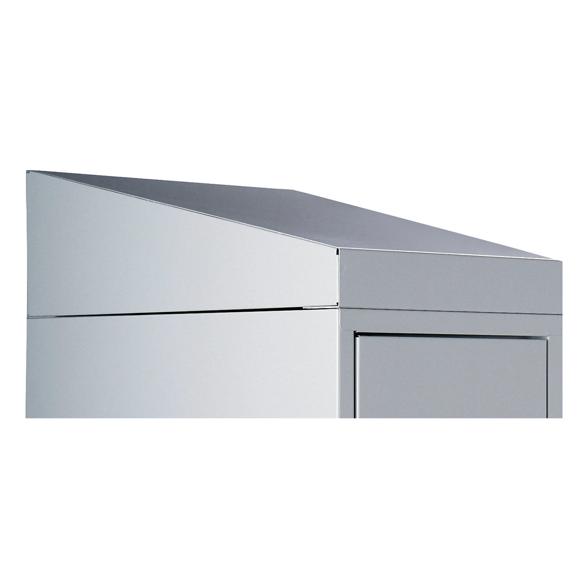 Sloping roof attachment, height 25 / 156 mm, width 400 mm, for 4 compartments.