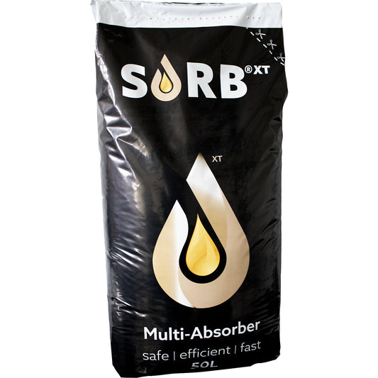 Multi-Absorber, natural fibre absorbent agent, 50 l sack, grain size 0.125 - 4.0 mm.