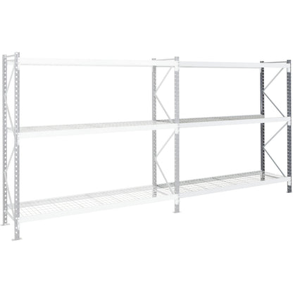 Wide span shelving unit sprinkler, max. shelf load 800 kg, HxWxD 2000 x 2500 x 800 mm, extension shelf unit.