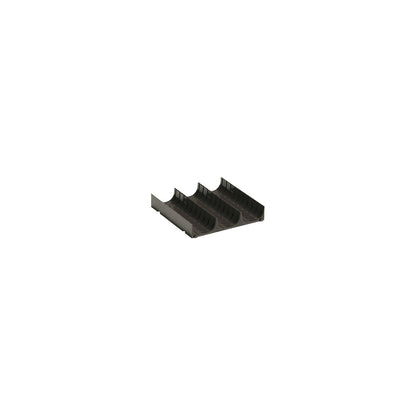 ESD drawer divider, trays, pack of 6, 3 cavities, Ø 45 mm, HxWxD 26 x 150 x 150 mm.