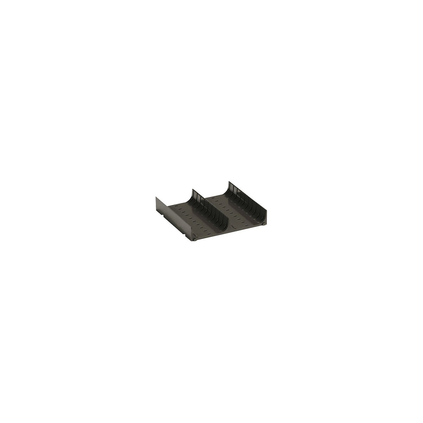 ESD drawer divider, trays, pack of 6, 2 cavities, Ø 70 mm, HxWxD 26 x 150 x 150 mm.