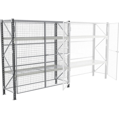 Wide-span safety shelving unit, max. bay load 4500 kg, HxWxD 2000 x 1800 x 800 mm, standard shelf unit.