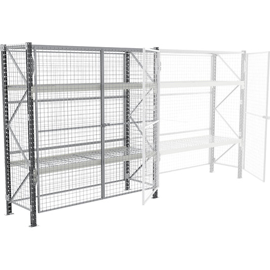 Wide-span safety shelving unit, max. bay load 4500 kg, HxWxD 2000 x 1800 x 800 mm, standard shelf unit.