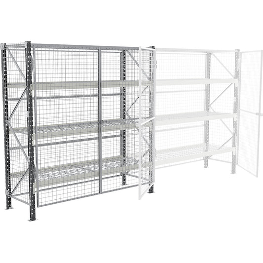 Wide-span safety shelving unit, max. bay load 4500 kg, HxWxD 2500 x 1800 x 600 mm, standard shelf unit.
