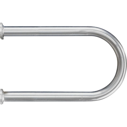 Wall protection bar, zinc plated/red, HxW 600 x 350 mm.