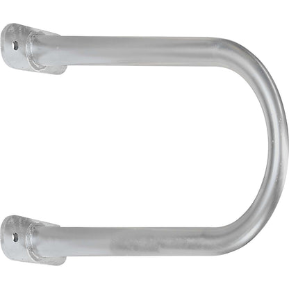 Wall protection bar, zinc plated/red, HxW 600 x 350 mm.