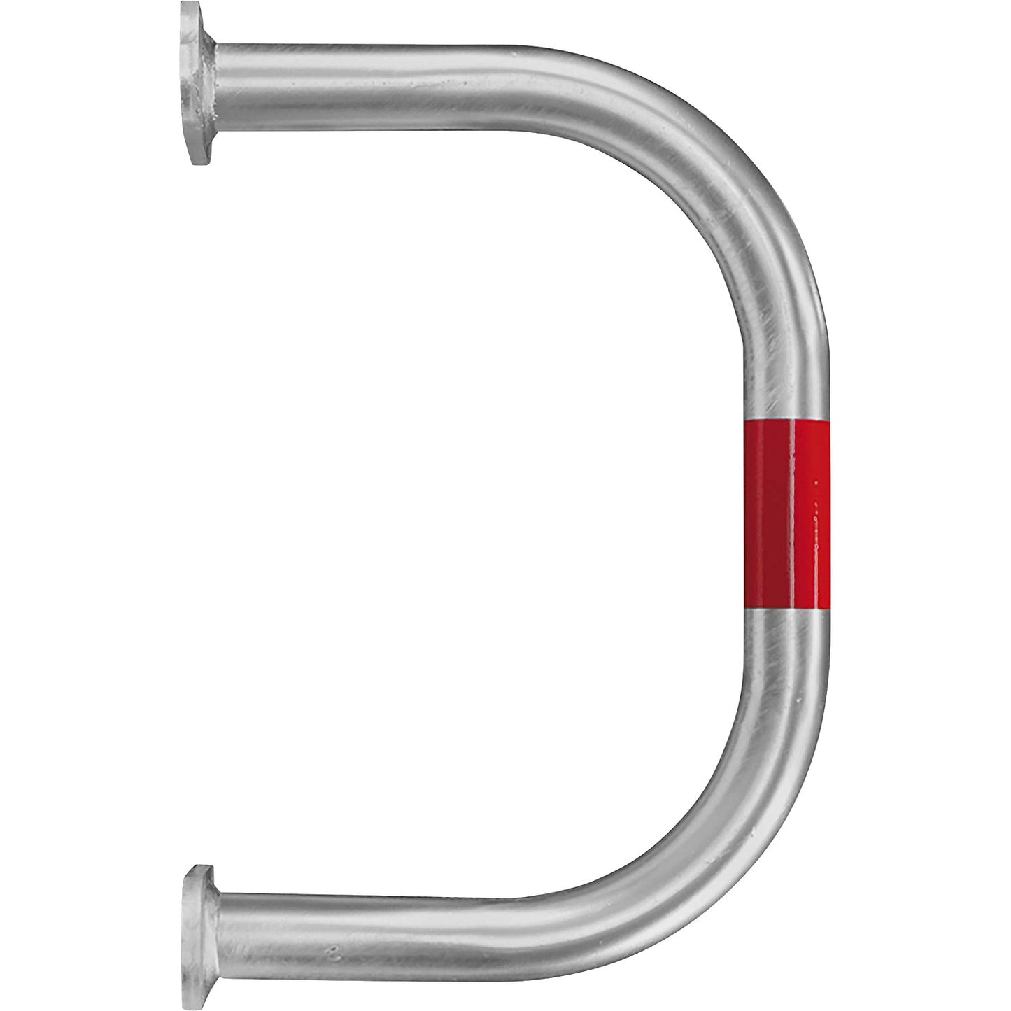 Wall protection bar, zinc plated/red, HxW 350 x 500 mm.