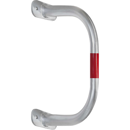 Wall protection bar, zinc plated/red, HxW 350 x 500 mm.