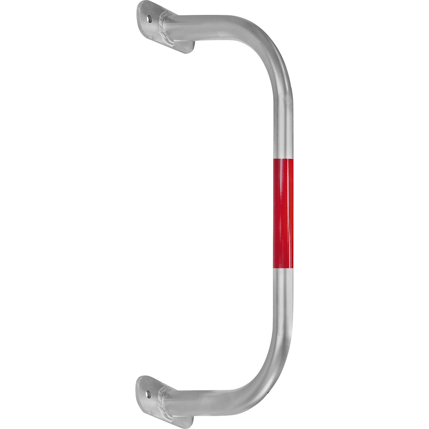 Wall protection bar, zinc plated/red, HxW 350 x 750 mm.