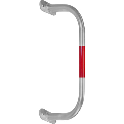 Wall protection bar, zinc plated/red, HxW 350 x 750 mm.