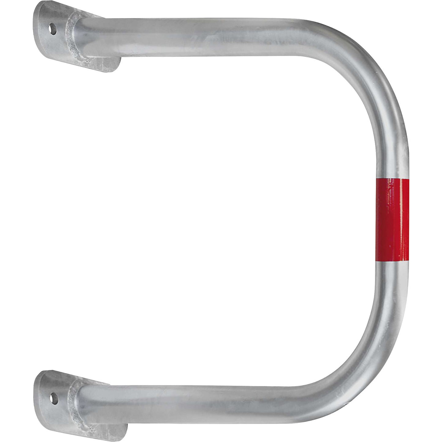 Wall protection bar, zinc plated/red, HxW 600 x 500 mm.