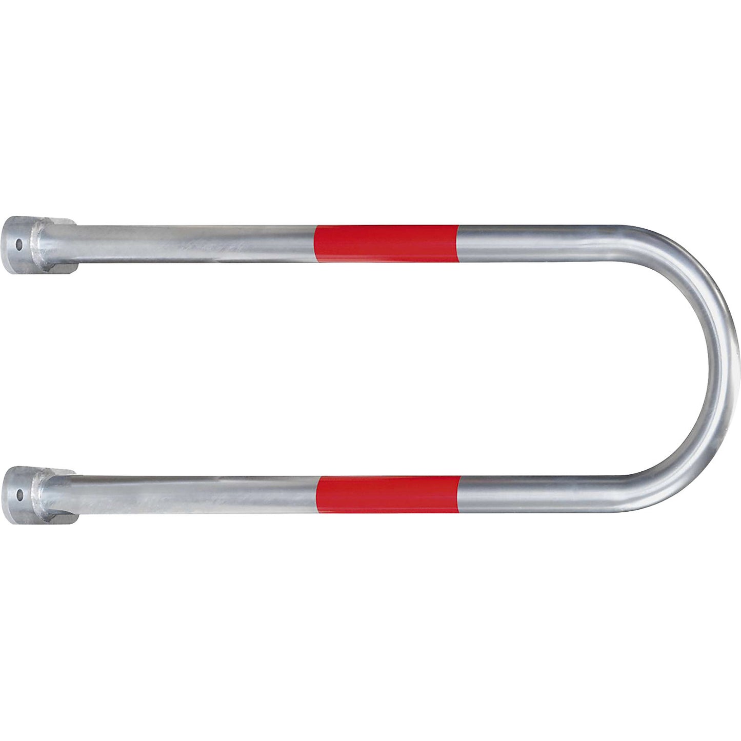 Wall protection bar, zinc plated/red, HxW 1000 x 350 mm.