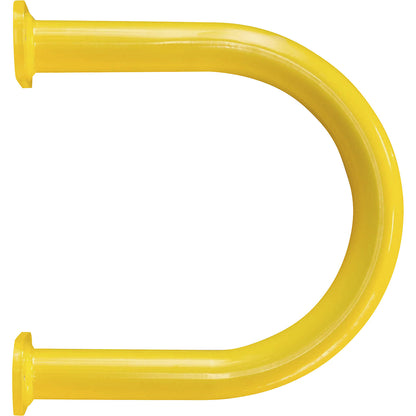 Wall protection bar, yellow/black, HxW 350 x 1000 mm.
