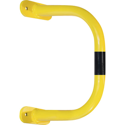 Wall protection bar, yellow/black, HxW 350 x 500 mm.