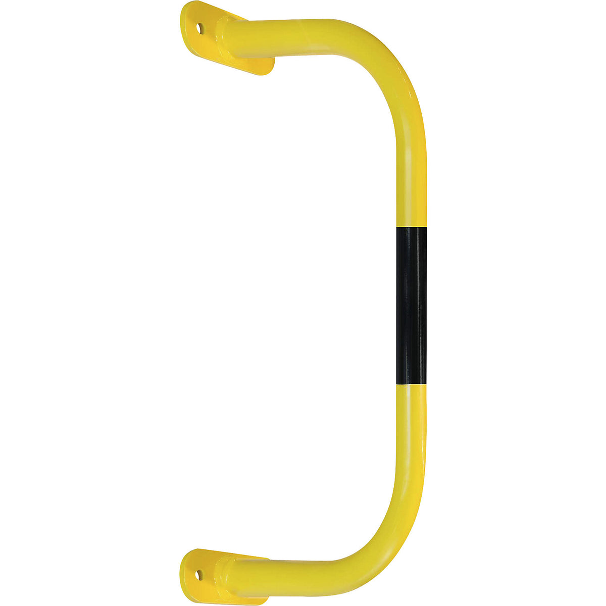 Wall protection bar, yellow/black, HxW 350 x 750 mm.