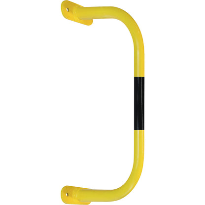 Wall protection bar, yellow/black, HxW 350 x 750 mm.