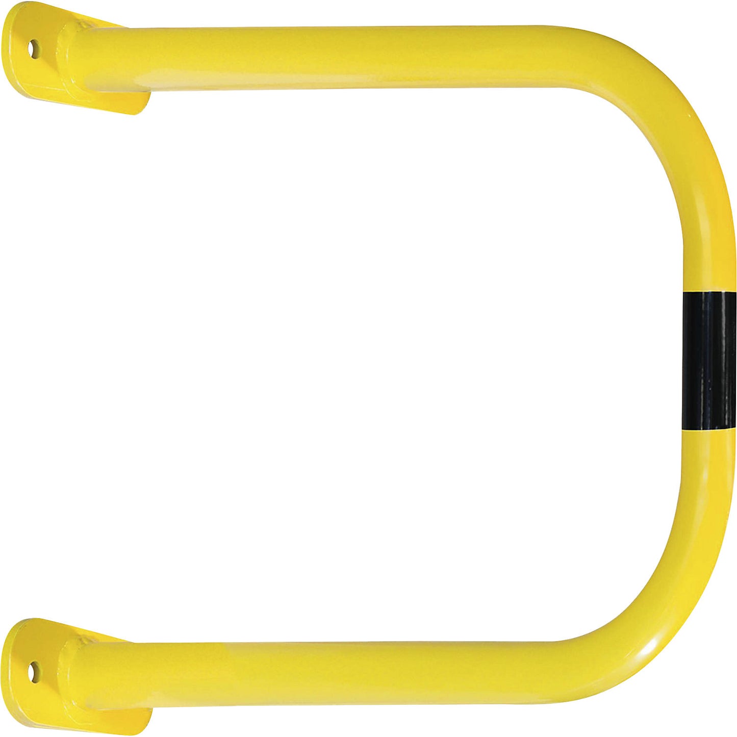 Wall protection bar, yellow/black, HxW 600 x 750 mm.