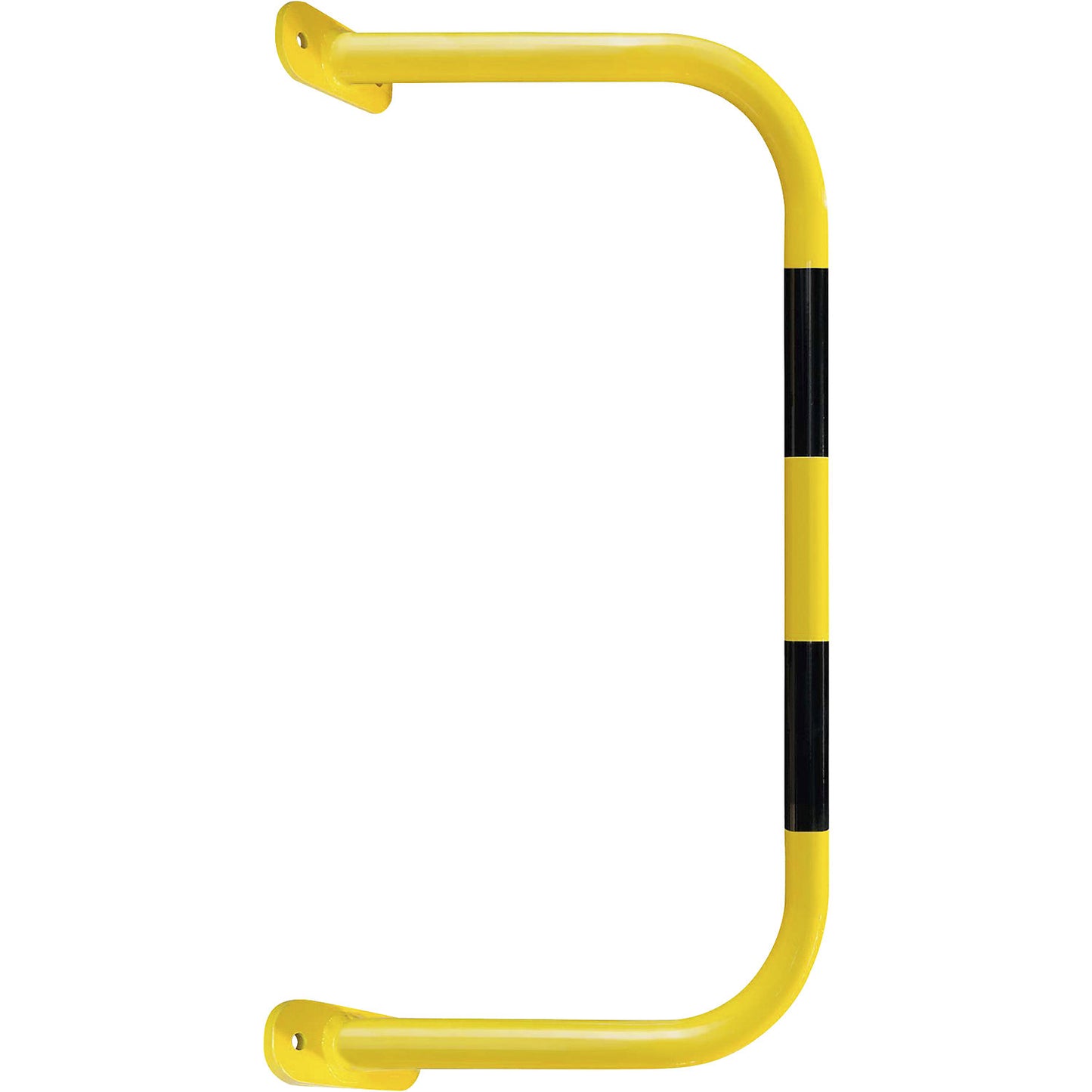Wall protection bar, yellow/black, HxW 600 x 1000 mm.