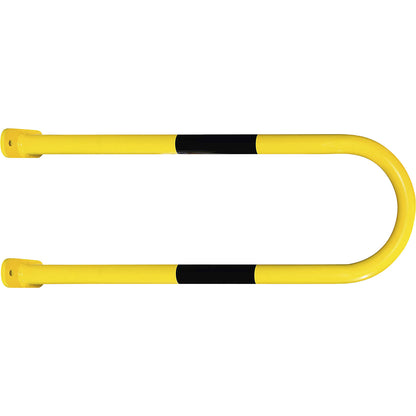 Wall protection bar, yellow/black, HxW 1000 x 350 mm.