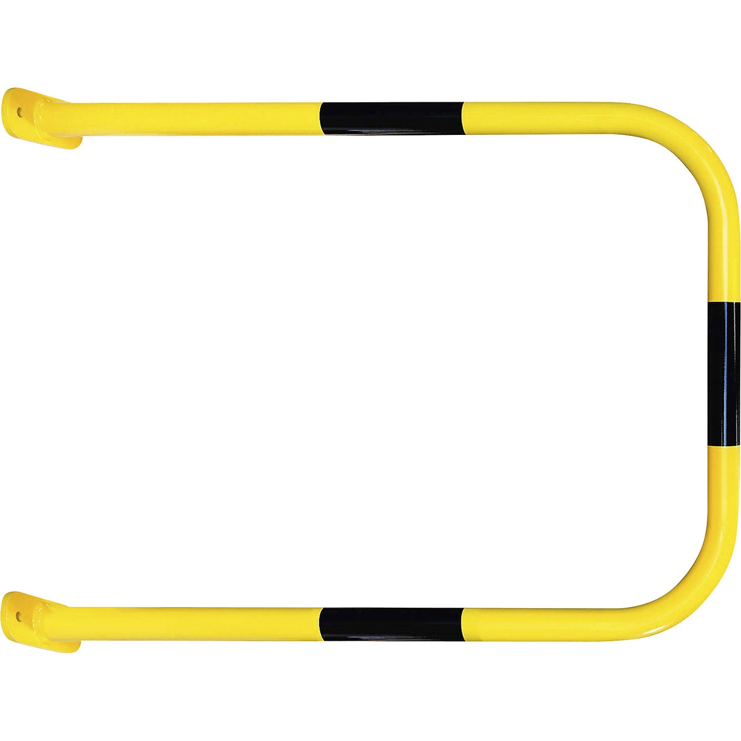 Wall protection bar, yellow/black, HxW 1000 x 750 mm.