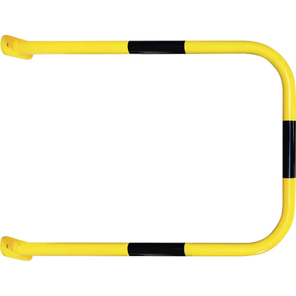 Wall protection bar, yellow/black, HxW 1000 x 750 mm.