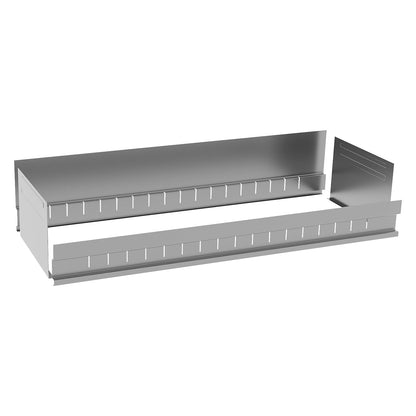 Tray insert, width 1000 mm, for shelf depth 300 mm, zinc-plated.