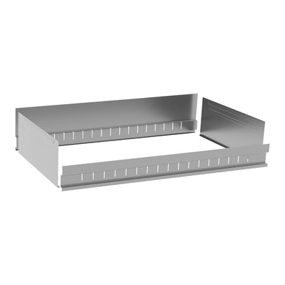 Tray insert, width 1000 mm, for shelf depth 500 mm, zinc-plated.