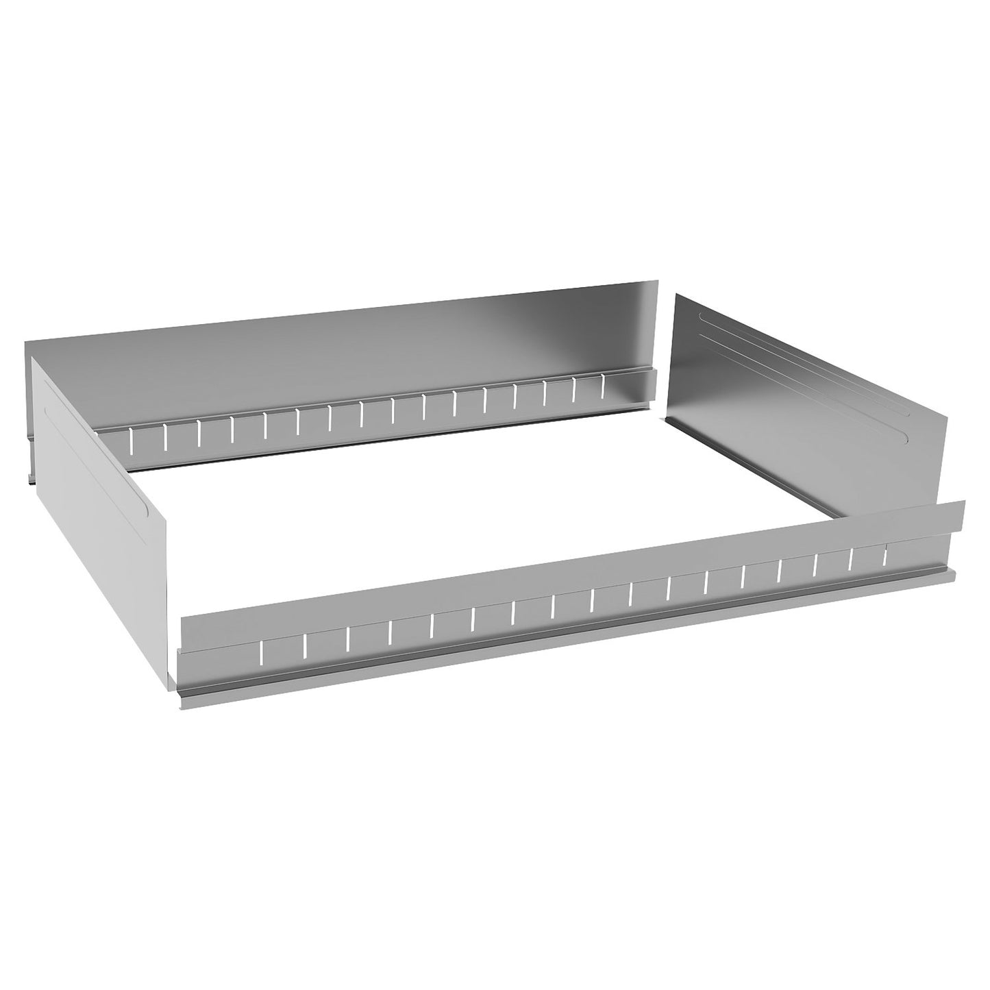 Tray insert, width 1000 mm, for shelf depth 600 mm, zinc-plated.