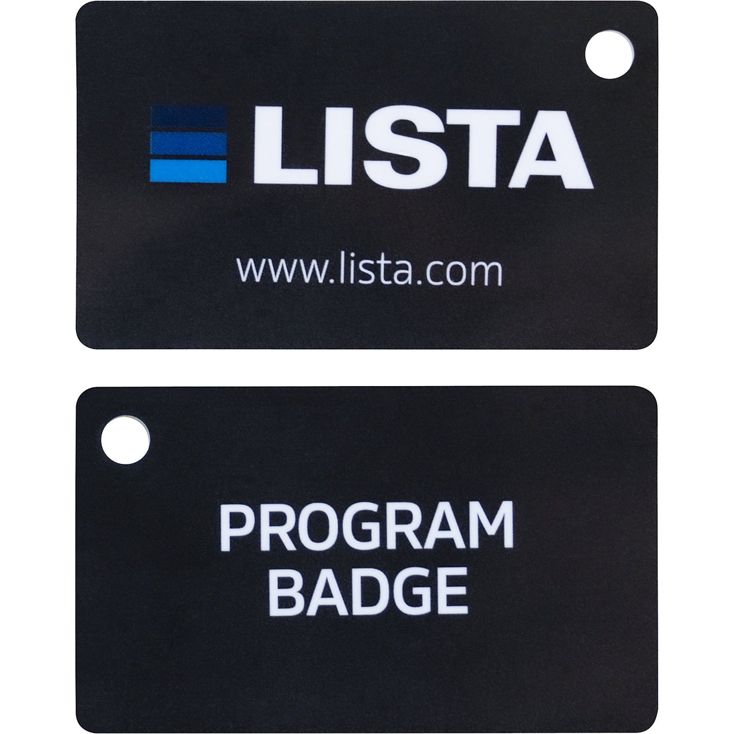 RFID Program Badge, for Lista drawer cabinets with RFID lock, pack of 2, black.