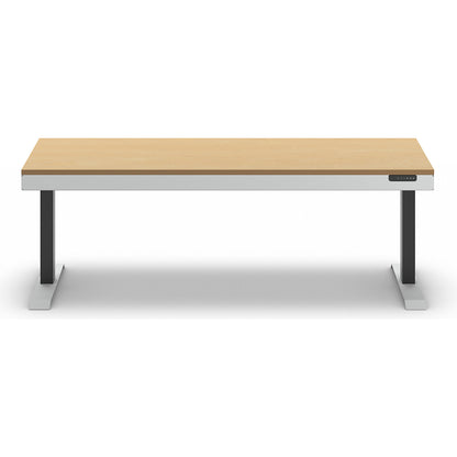 Work table, electrically height adjustable, multiplex board, WxD 2000 x 700 mm.