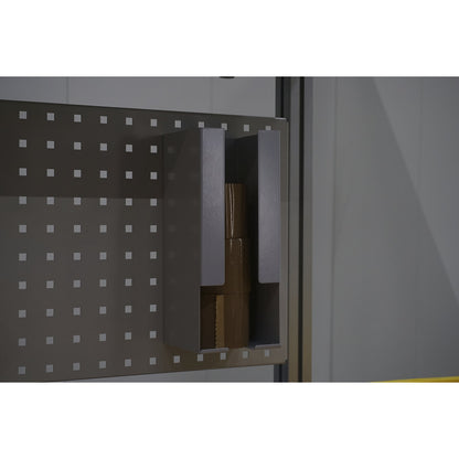Adhesive tape magazine, for quick removal, hole centre distance 76 mm.
