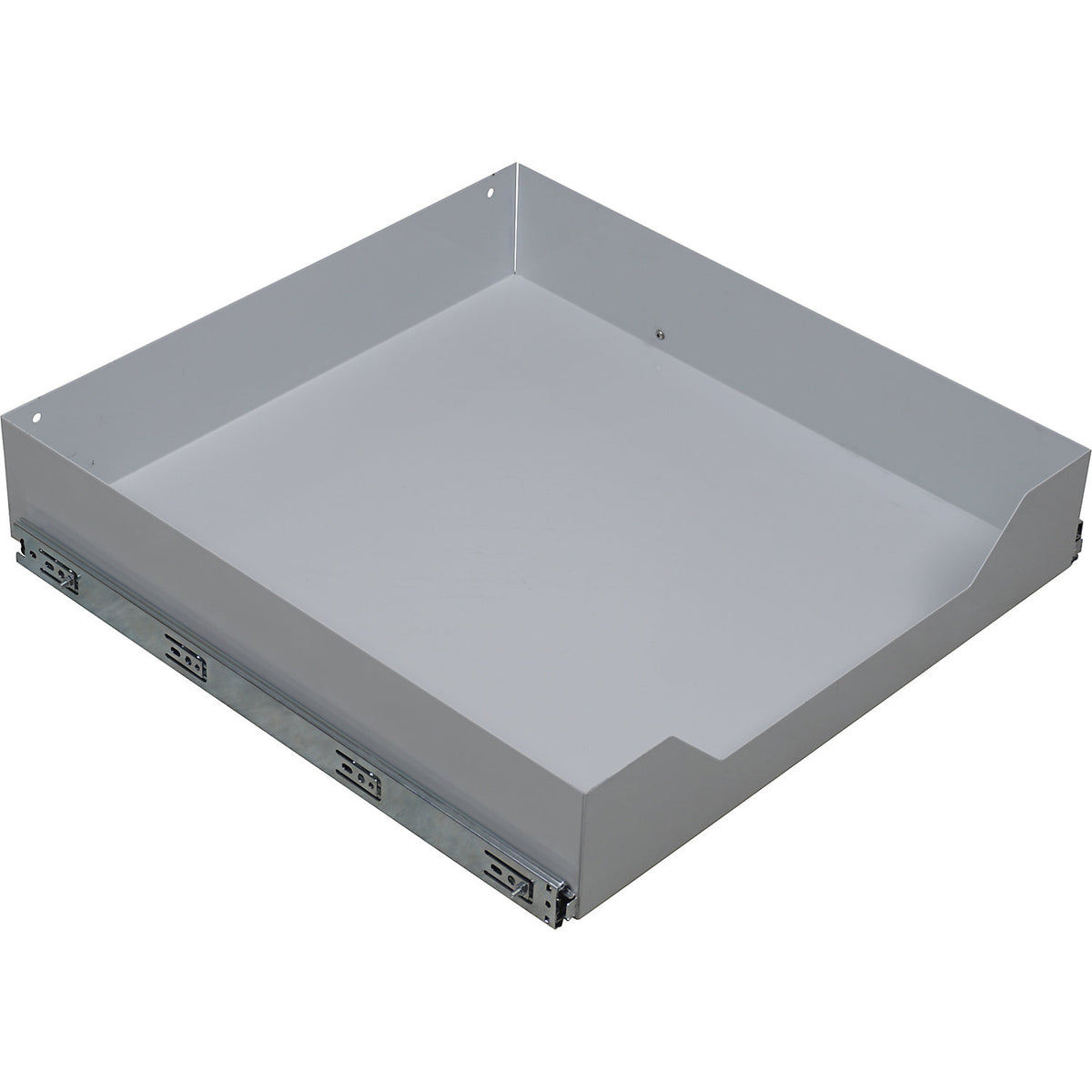 Pull-out drawer, for housing module, for under-table mounting.