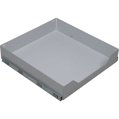 Pull-out drawer, for housing module, for under-table mounting.